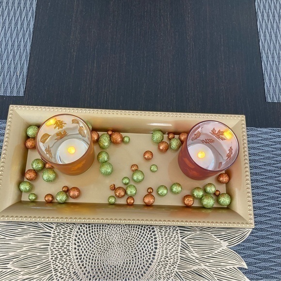 ✨NWT rectangle gold serving tray table decoration display plate - Picture 4 of 7